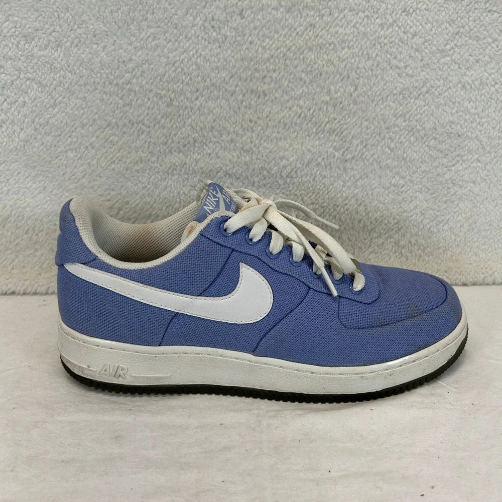Nike Air Force 1 Low Canvas Blue White Sneakers Shoes 318636-511 Women's Size 10